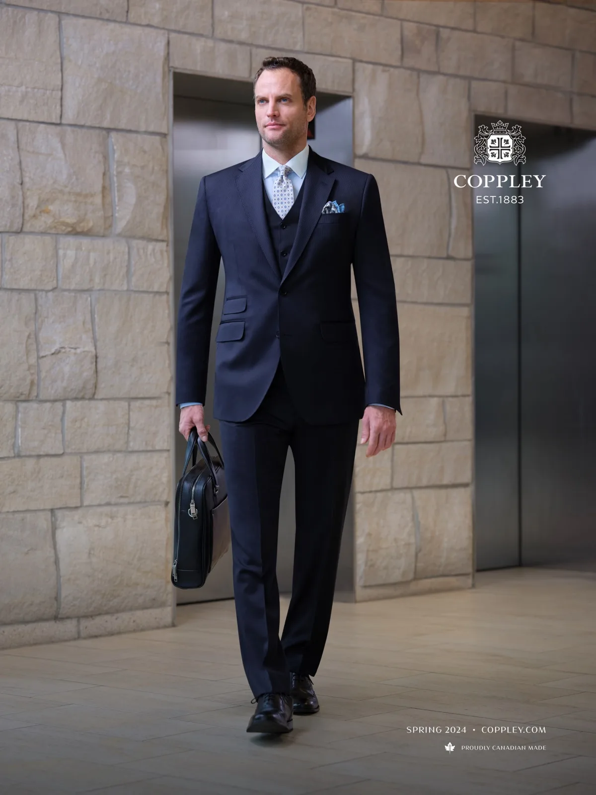 Custom Coppley three-piece suit — Kinkade's Fine Clothing